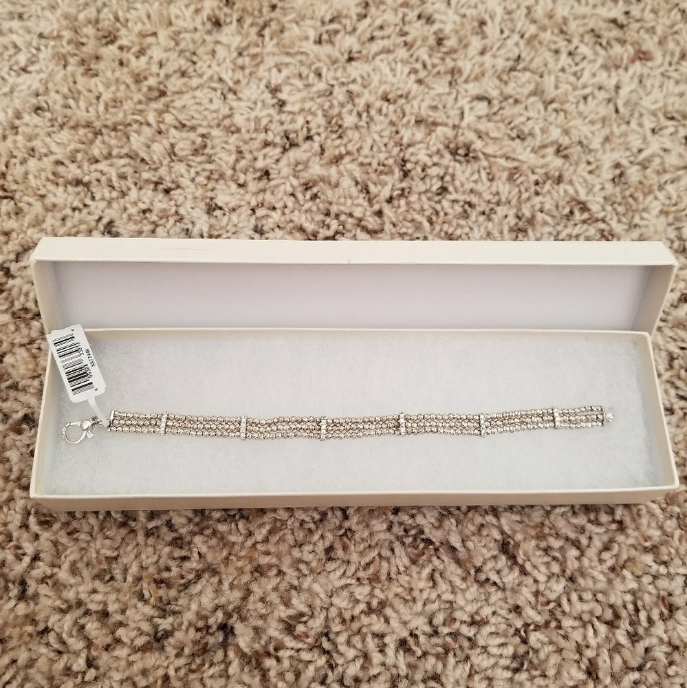 NWT Sterling Silver/ Crystal Bracelet